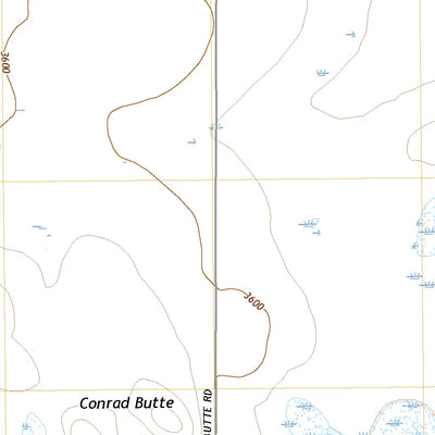 United States Geological Survey Conrad Butte, MT (2020, 24000-Scale) digital map