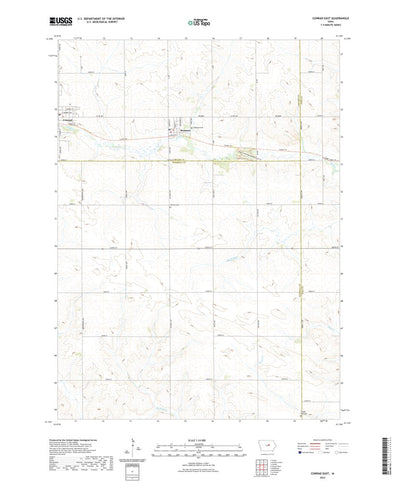United States Geological Survey Conrad East, IA (2022, 24000-Scale) digital map