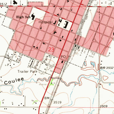 United States Geological Survey Conrad, MT (1967, 24000-Scale) digital map