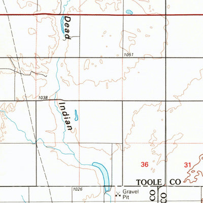 United States Geological Survey Conrad, MT (1984, 100000-Scale) digital map