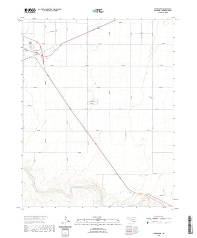 United States Geological Survey Conrad NW, OK (2022, 24000-Scale) digital map
