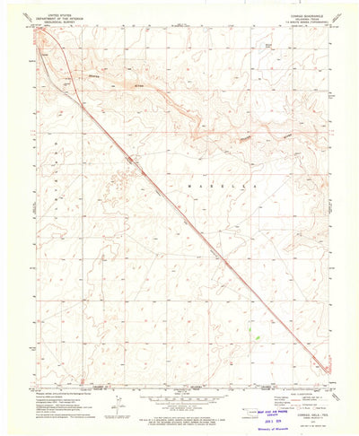 United States Geological Survey Conrad, OK-TX (1971, 24000-Scale) digital map