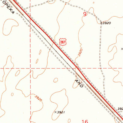 United States Geological Survey Conrad, OK-TX (1971, 24000-Scale) digital map