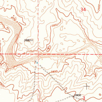 United States Geological Survey Conrad, OK-TX (1971, 24000-Scale) digital map