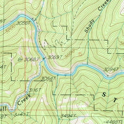 United States Geological Survey Conrad Peak, ID (1988, 24000-Scale) digital map