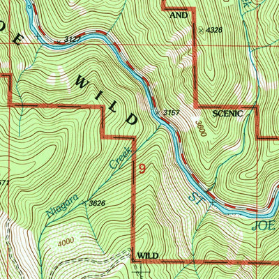 United States Geological Survey Conrad Peak, ID (1995, 24000-Scale) digital map