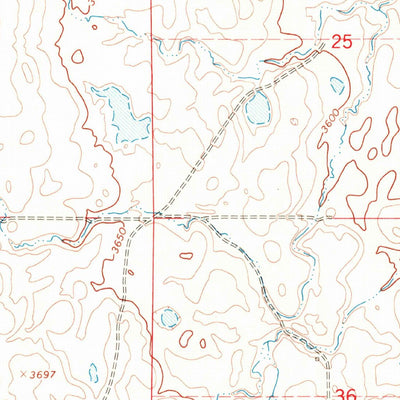 United States Geological Survey Conrad SW, MT (1967, 24000-Scale) digital map