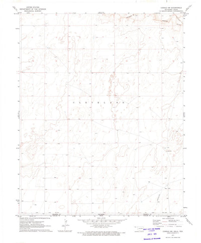 United States Geological Survey Conrad SW, OK-TX (1971, 24000-Scale) digital map