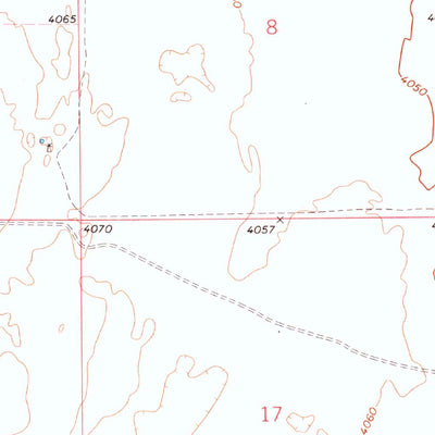 United States Geological Survey Conrad SW, OK-TX (1971, 24000-Scale) digital map