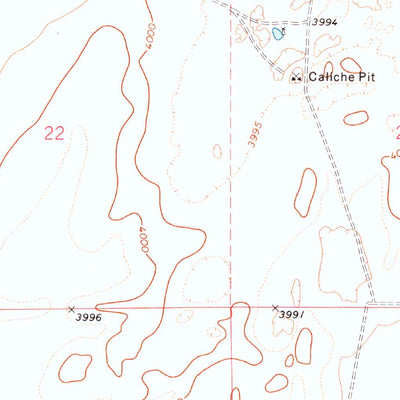 United States Geological Survey Conrad SW, OK-TX (1971, 24000-Scale) digital map