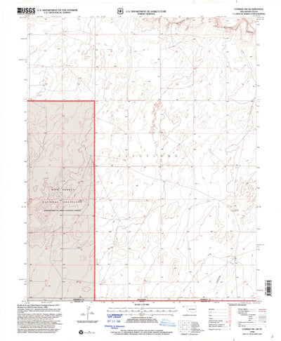 United States Geological Survey Conrad SW, OK-TX (1998, 24000-Scale) digital map