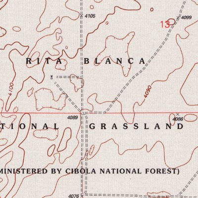 United States Geological Survey Conrad SW, OK-TX (1998, 24000-Scale) digital map