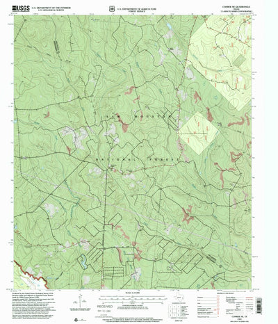 United States Geological Survey Conroe NE, TX (1997, 24000-Scale) digital map