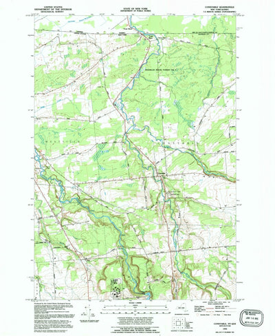 United States Geological Survey Constable, NY (1993, 24000-Scale) digital map