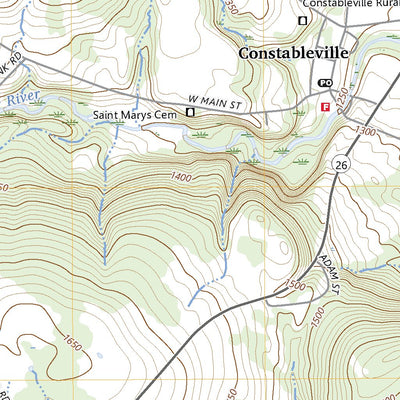 United States Geological Survey Constableville, NY (2023, 24000-Scale) digital map