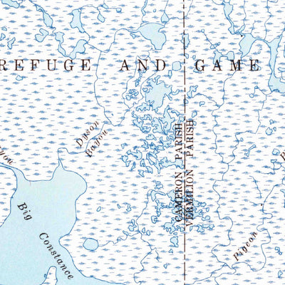 United States Geological Survey Constance Bayou, LA (1955, 62500-Scale) digital map