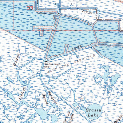 United States Geological Survey Constance Bayou, LA (1955, 62500-Scale) digital map