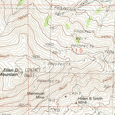 United States Geological Survey Contact, NV (1989, 24000-Scale) digital map