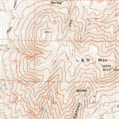 United States Geological Survey Contact, NV-ID (1957, 62500-Scale) digital map