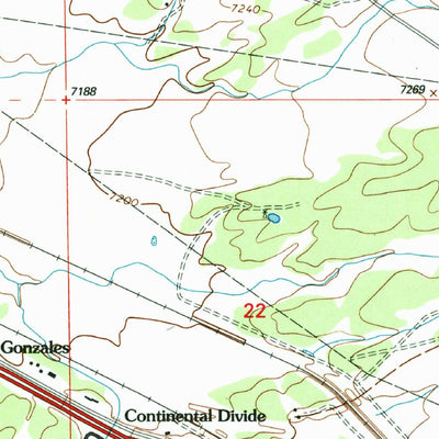 United States Geological Survey Continental Divide, NM (1995, 24000-Scale) digital map