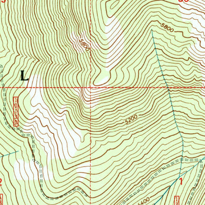 United States Geological Survey Continental Mountain, ID (1996, 24000-Scale) digital map