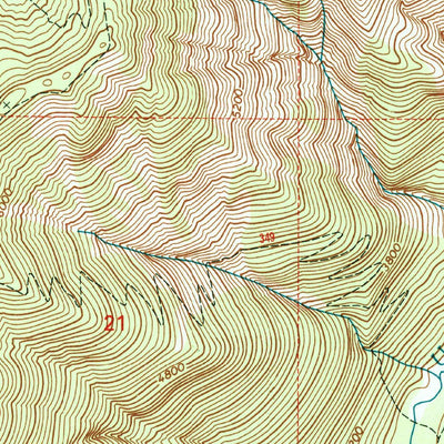 United States Geological Survey Continental Mountain, ID (1996, 24000-Scale) digital map