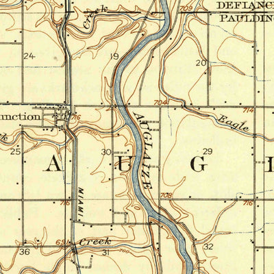 United States Geological Survey Continental, OH (1909, 62500-Scale) digital map