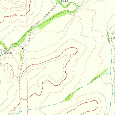 United States Geological Survey Continental Ranch, TX (1969, 24000-Scale) digital map