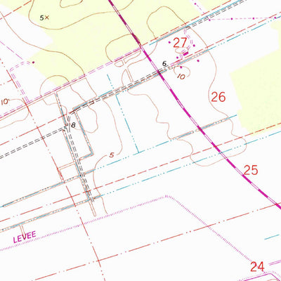 United States Geological Survey Convent, LA (1962, 24000-Scale) digital map