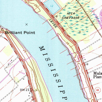 United States Geological Survey Convent, LA (1962, 24000-Scale) digital map