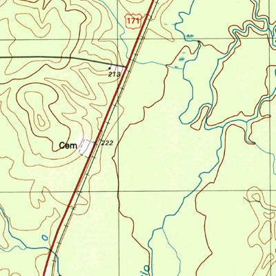 United States Geological Survey Converse, LA (1994, 24000-Scale) digital map