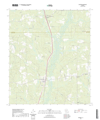 United States Geological Survey Converse, LA (2020, 24000-Scale) digital map