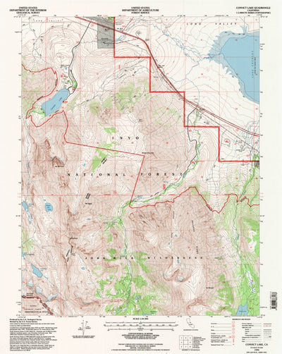 United States Geological Survey Convict Lake, CA (1994, 24000-Scale) digital map