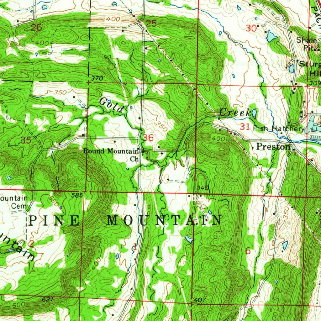 Conway, AR (1961, 62500-Scale) Map by United States Geological Survey ...