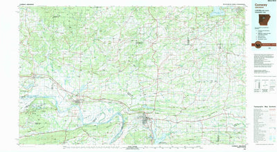 United States Geological Survey Conway, AR (1983, 100000-Scale) digital map
