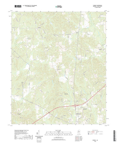 United States Geological Survey Conway, MS (2020, 24000-Scale) digital map
