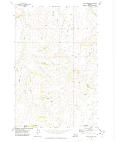 United States Geological Survey Conway Ridge, MT (1971, 24000-Scale) digital map