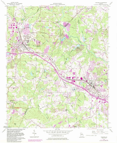 United States Geological Survey Conyers, GA (1956, 24000-Scale) digital map