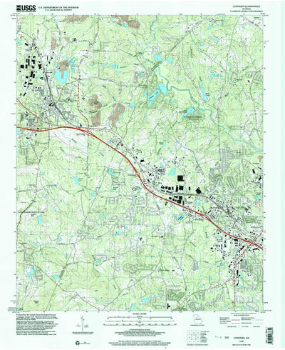United States Geological Survey Conyers, GA (1999, 24000-Scale) digital map