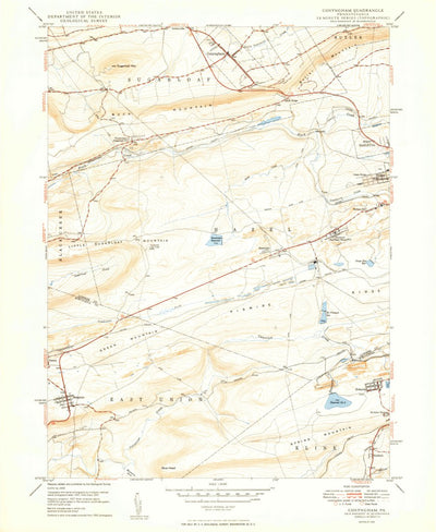 United States Geological Survey Conyngham, PA (1949, 24000-Scale) digital map