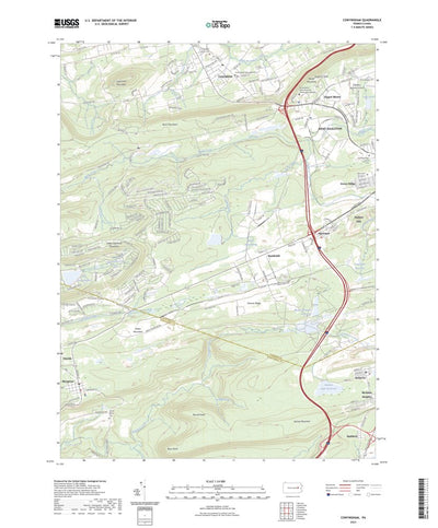United States Geological Survey Conyngham, PA (2023, 24000-Scale) digital map
