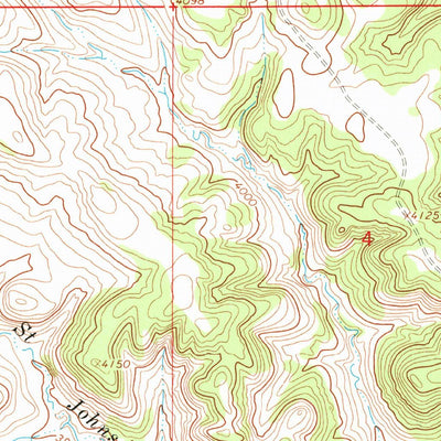 United States Geological Survey Cook Creek Butte, MT (1967, 24000-Scale) digital map