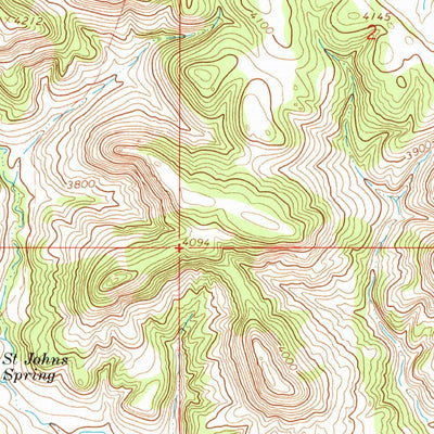 United States Geological Survey Cook Creek Butte, MT (1967, 24000-Scale) digital map