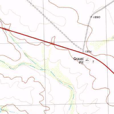 United States Geological Survey Cook Creek North, TX (1979, 24000-Scale) digital map