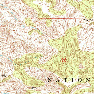 United States Geological Survey Cook Creek Reservoir, MT (1966, 24000-Scale) digital map