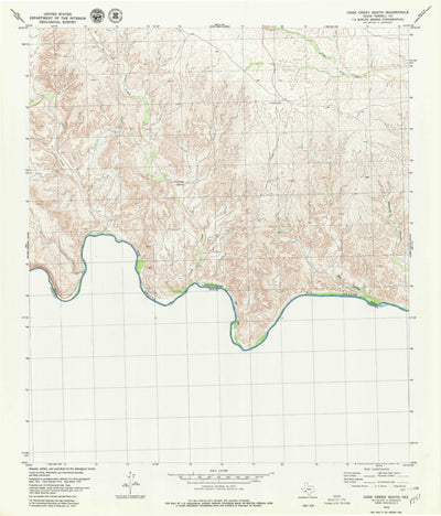 United States Geological Survey Cook Creek South, TX (1979, 24000-Scale) digital map