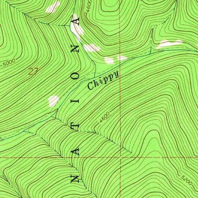 United States Geological Survey Cook Mountain, MT (1964, 24000-Scale) digital map