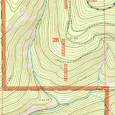 United States Geological Survey Cook Mountain, MT (1999, 24000-Scale) digital map
