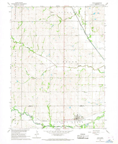 United States Geological Survey Cook, NE (1966, 24000-Scale) digital map