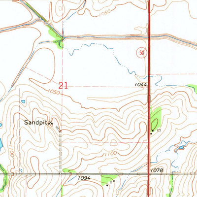 United States Geological Survey Cook, NE (1966, 24000-Scale) digital map